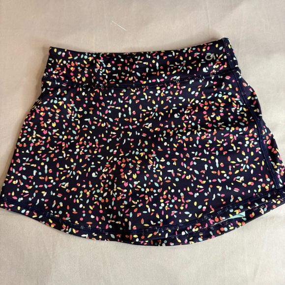 GAP Fit Skort Blue with Colorful Pattern Kids Skirt Activewear Sz S (6-7) - Picture 1 of 9